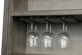 Cresswell Weathered Taupe 2-tier Touch Light Hutch Display Cabinet by Coaster at Eve Furniture