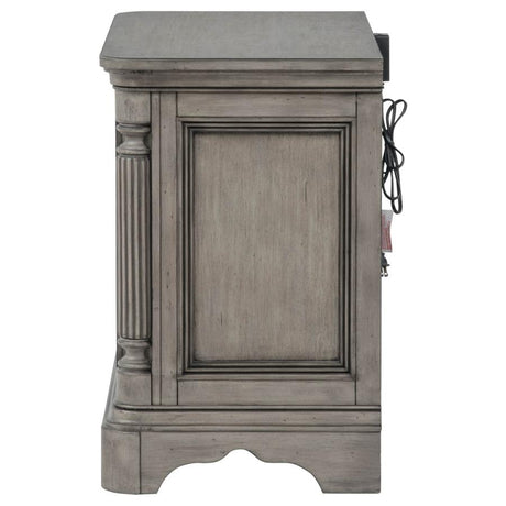 Cresswell Weathered Taupe 3-drawer Nightstand Bedside Table by Coaster at Eve Furniture