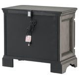 Cresswell Weathered Taupe 3-drawer Nightstand Bedside Table by Coaster at Eve Furniture
