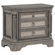 Cresswell Weathered Taupe 3-drawer Nightstand Bedside Table by Coaster at Eve Furniture