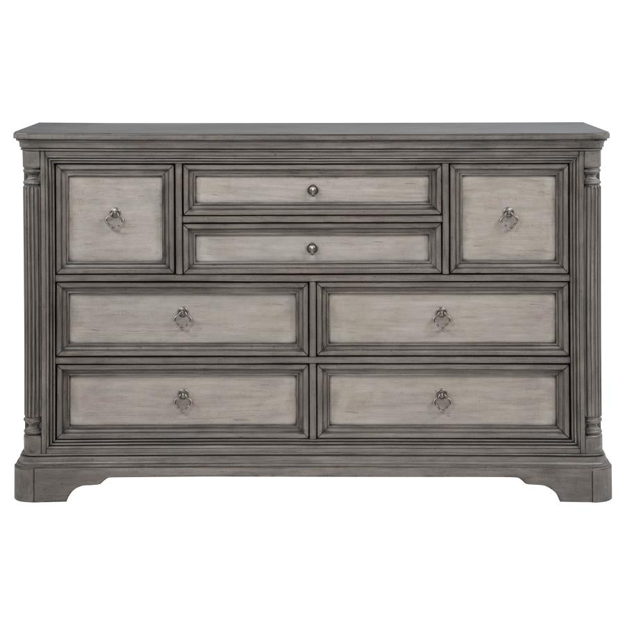 Cresswell Weathered Taupe 8-drawer Bedroom Dresser by Coaster at Eve Furniture