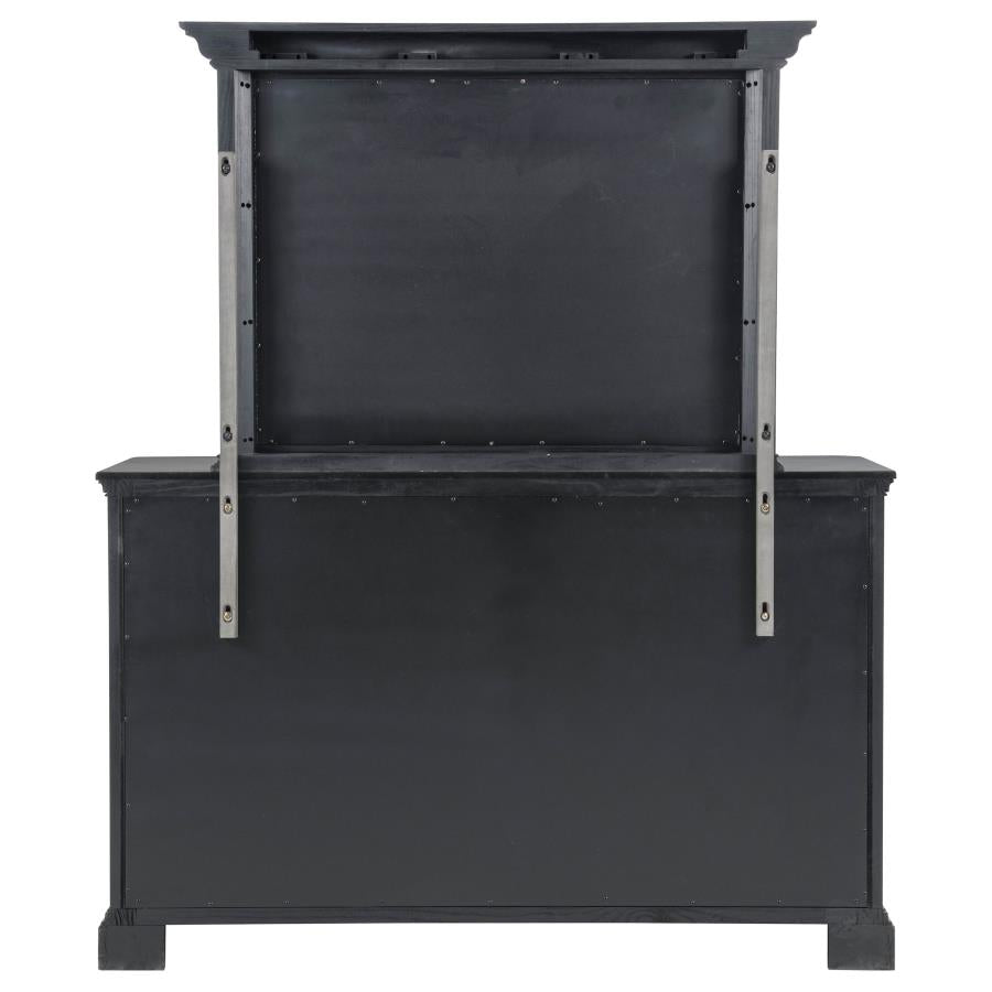 Cresswell Weathered Taupe 8-drawer Dresser with Mirror by Coaster at Eve Furniture