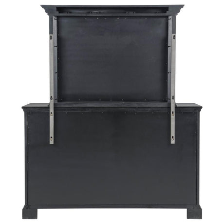 Cresswell Weathered Taupe 8-drawer Dresser with Mirror by Coaster at Eve Furniture