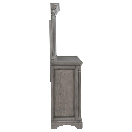 Cresswell Weathered Taupe 8-drawer Dresser with Mirror by Coaster at Eve Furniture