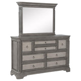 Cresswell Weathered Taupe 8-drawer Dresser with Mirror by Coaster at Eve Furniture
