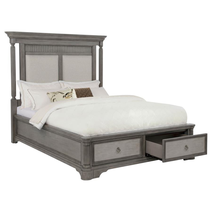 Cresswell Weathered Taupe Queen Storage Platform Bed by Coaster at Eve Furniture