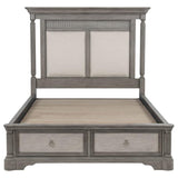 Cresswell Weathered Taupe Queen Storage Platform Bed by Coaster at Eve Furniture