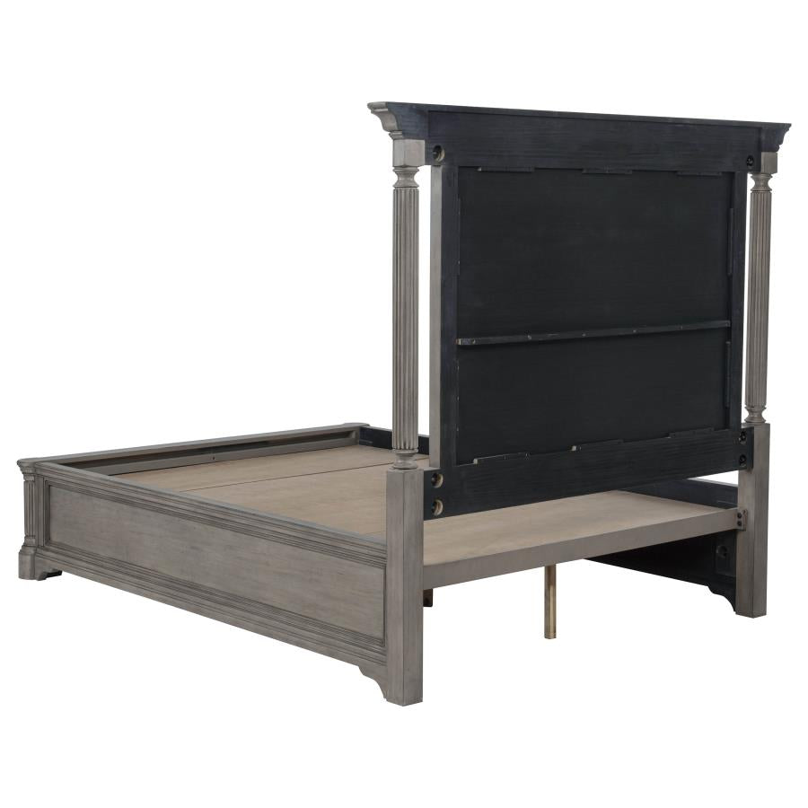 Cresswell Weathered Taupe Queen Storage Platform Bed by Coaster at Eve Furniture