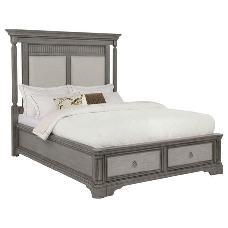 Cresswell Weathered Taupe Queen Storage Platform Bed by Coaster at Eve Furniture