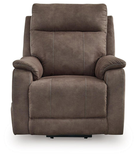 Crestmeade Espresso Power Lift Recliner by Ashley at Eve Furniture