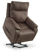 Crestmeade Espresso Power Lift Recliner by Ashley at Eve Furniture