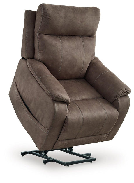 Crestmeade Espresso Power Lift Recliner by Ashley at Eve Furniture
