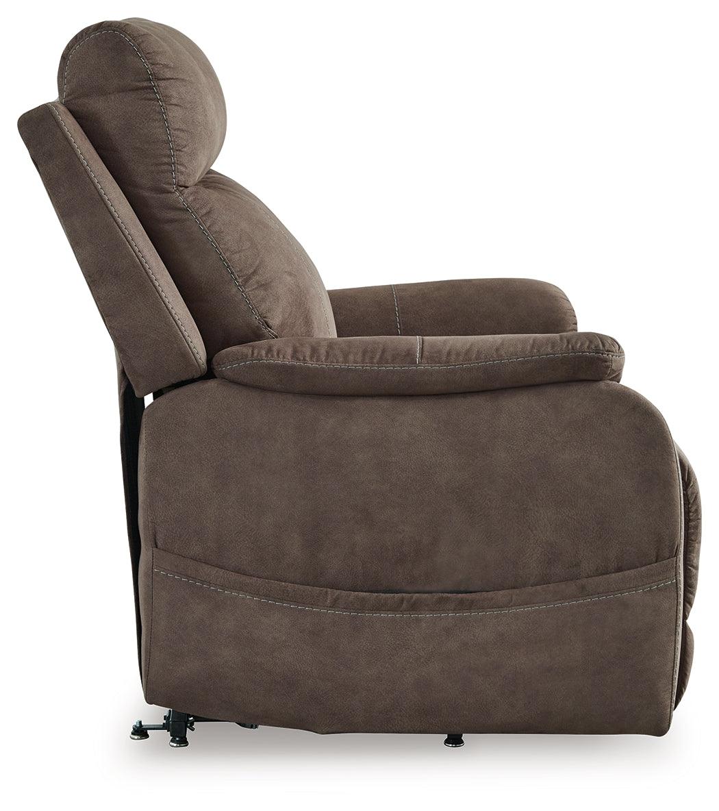 Crestmeade Espresso Power Lift Recliner by Ashley at Eve Furniture