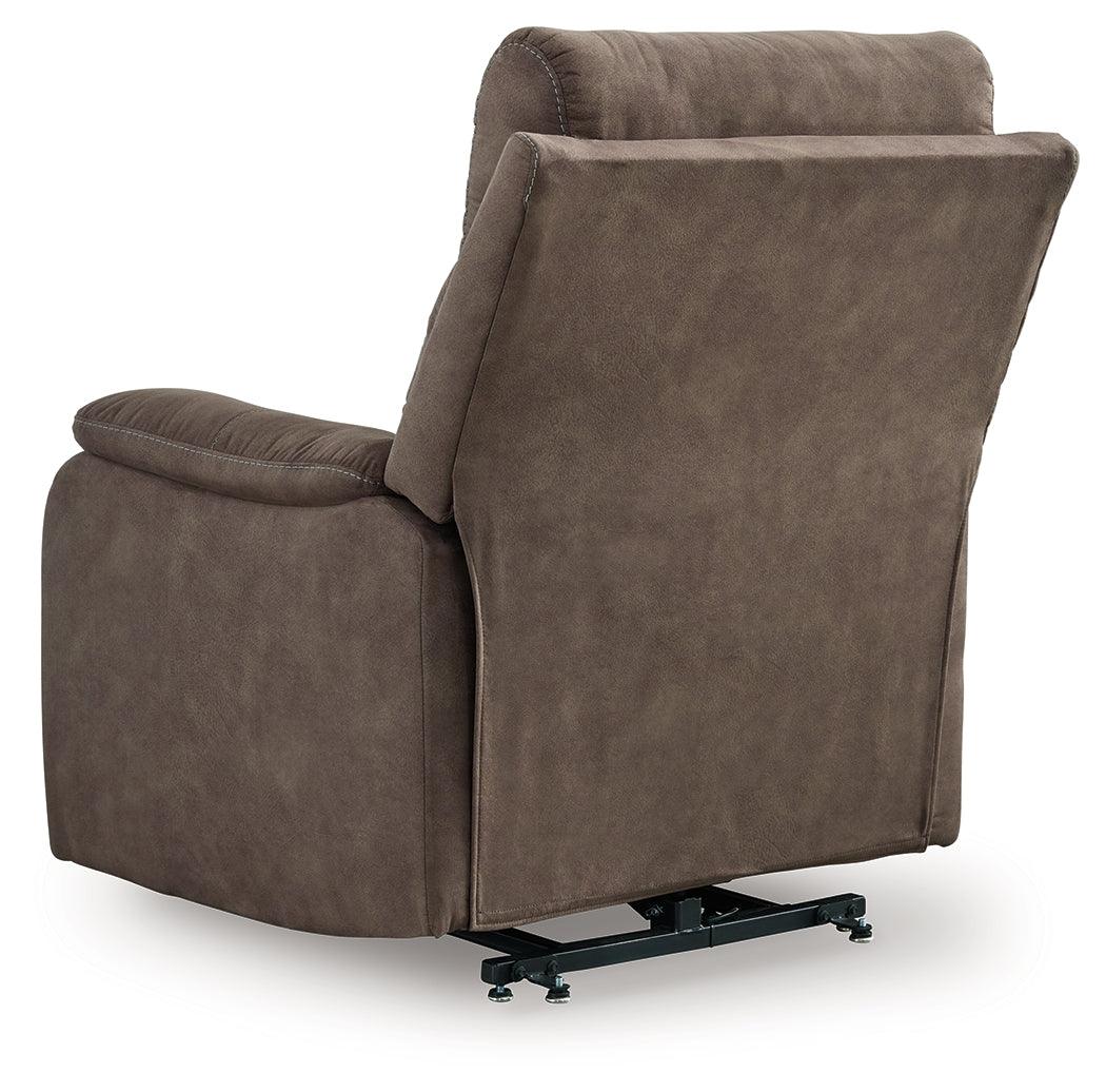 Crestmeade Espresso Power Lift Recliner by Ashley at Eve Furniture