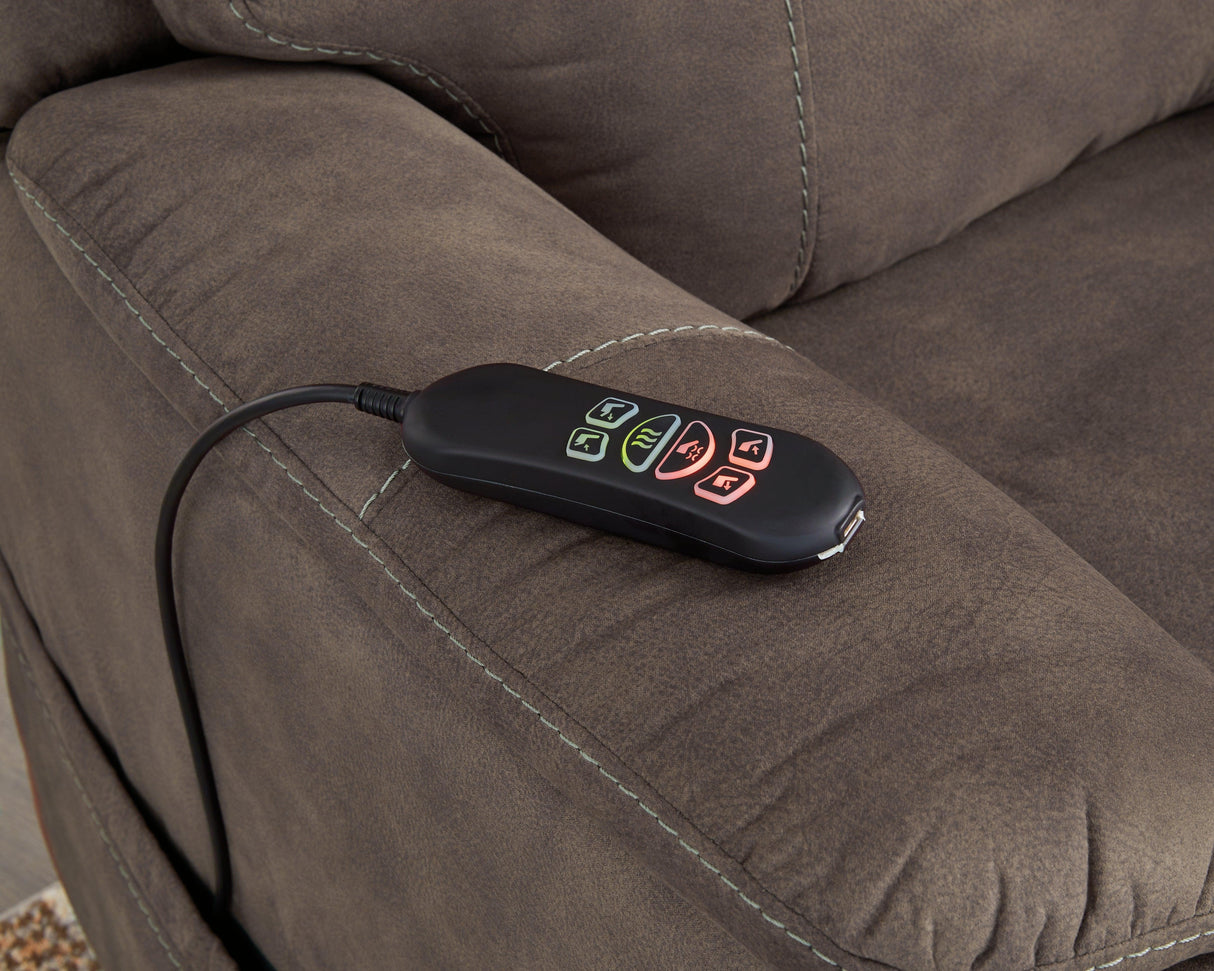 Crestmeade Espresso Power Lift Recliner by Ashley at Eve Furniture