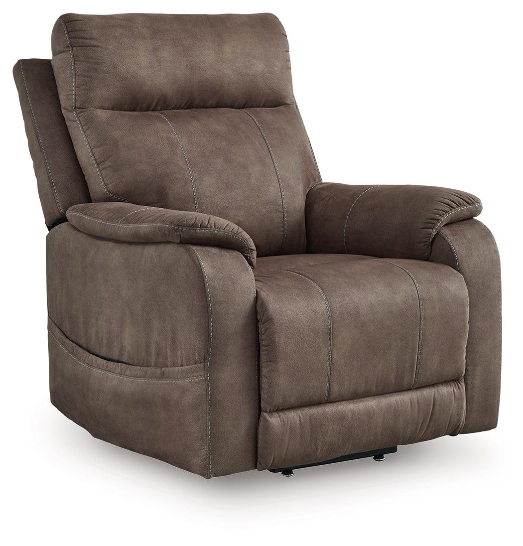 Crestmeade Espresso Power Lift Recliner by Ashley at Eve Furniture