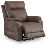 Crestmeade Espresso Power Lift Recliner by Ashley at Eve Furniture