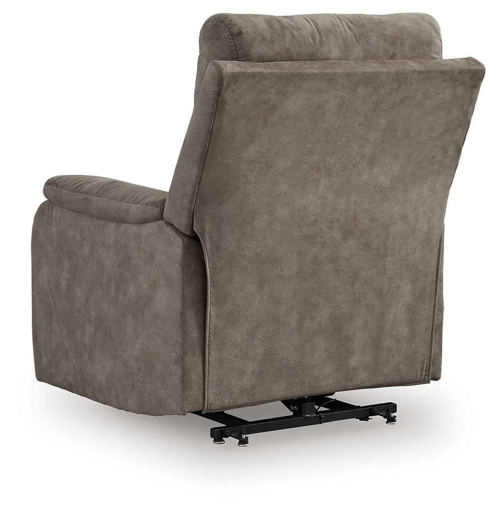 Crestmeade Fossil Power Lift Recliner by Ashley at Eve Furniture