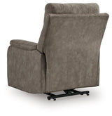 Crestmeade Fossil Power Lift Recliner by Ashley at Eve Furniture