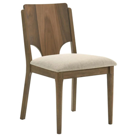 Crestmore Walnut 5-piece Rectangular Dining Table Set by Coaster at Eve Furniture