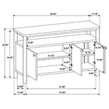 Crestmore Walnut Dining Cabinet Sideboard Buffet by Coaster at Eve Furniture