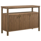 Crestmore Walnut Dining Cabinet Sideboard Buffet by Coaster at Eve Furniture
