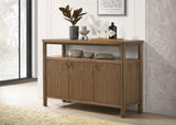 Crestmore Walnut Dining Cabinet Sideboard Buffet by Coaster at Eve Furniture