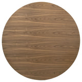 Crestmore Walnut Round Wood Dining Table by Coaster at Eve Furniture