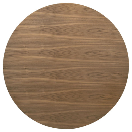 Crestmore Walnut Round Wood Dining Table by Coaster at Eve Furniture