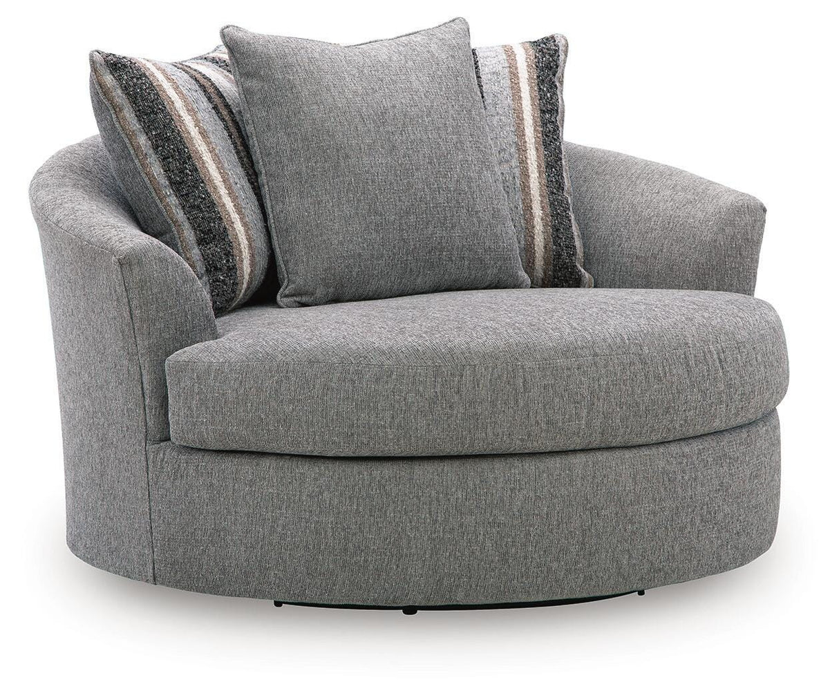 Creston Heights Smolder Oversized Swivel Accent Chair by Ashley at Eve Furniture