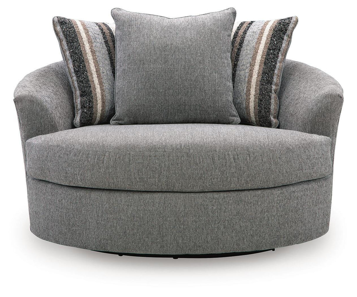 Creston Heights Smolder Oversized Swivel Accent Chair by Ashley at Eve Furniture