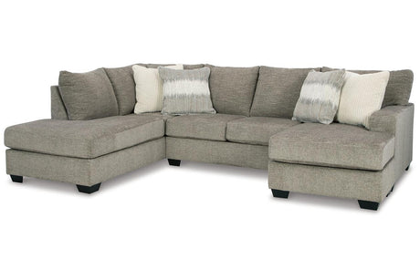 Creswell Stone 2-Piece Left Arm Facing (LAF) Chaise Sectional by Ashley at Eve Furniture