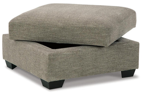Creswell Stone Ottoman With Storage by Ashley at Eve Furniture