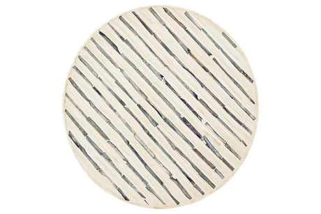 Crewridge Black/Cream Accent Table by Ashley at Eve Furniture