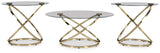 Crimonti Champagne Table by Ashley at Eve Furniture