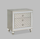 Cristian Champagne LED Upholstered Panel Bedroom Set by Crown Mark at Eve Furniture