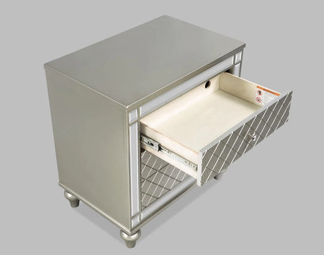 Cristian Champagne Nightstand by Crown Mark at Eve Furniture
