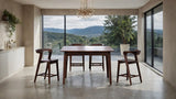 Croglio Rich Walnut 5-Piece Counter Height Set by Furniture of America at Eve Furniture