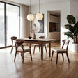 Croglio Rich Walnut 5-Piece Dining Room Set by Furniture of America at Eve Furniture