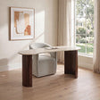Cronus Walnut Writing Desk by Furniture of America at Eve Furniture