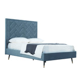 Crosby Full- Size Bed in Blue by Manhattan Comfort at Eve Furniture