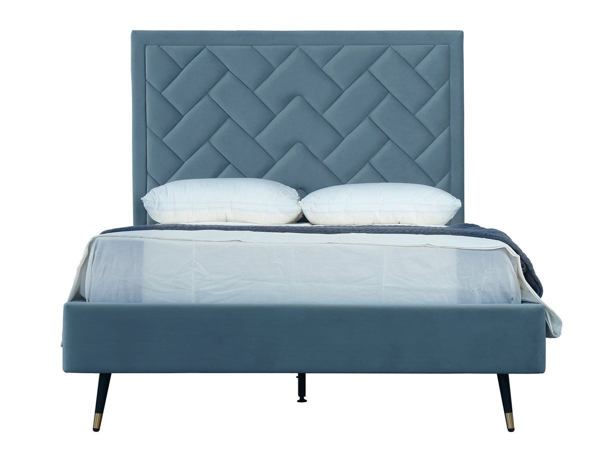 Crosby Full- Size Bed in Blue by Manhattan Comfort at Eve Furniture