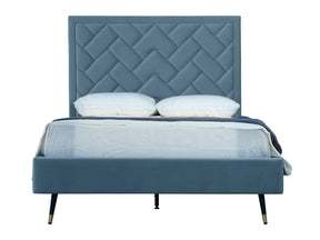 Crosby Full- Size Bed in Blue by Manhattan Comfort at Eve Furniture