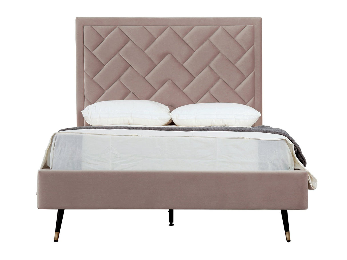 Crosby Full- Size Bed in Blush by Manhattan Comfort at Eve Furniture