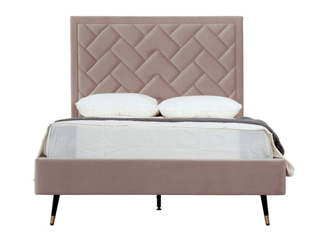 Crosby Full- Size Bed in Blush by Manhattan Comfort at Eve Furniture