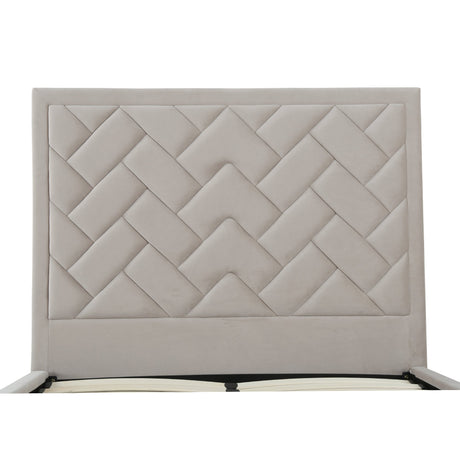 Crosby Full- Size Bed in Greige by Manhattan Comfort at Eve Furniture