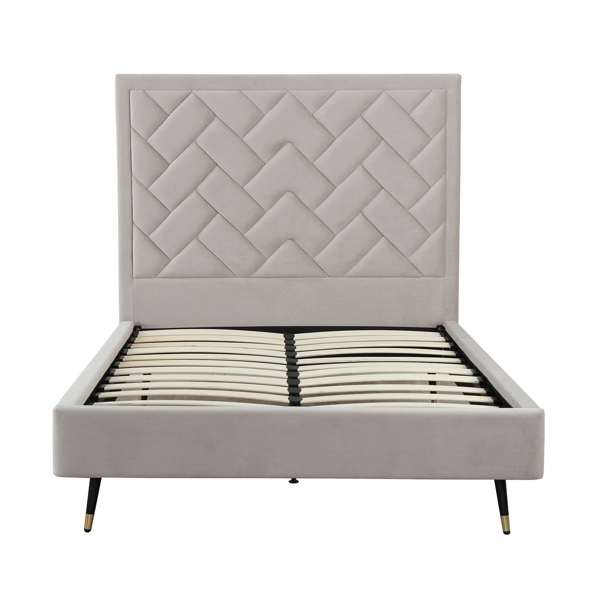 Crosby Full- Size Bed in Greige by Manhattan Comfort at Eve Furniture