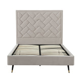 Crosby Full- Size Bed in Greige by Manhattan Comfort at Eve Furniture