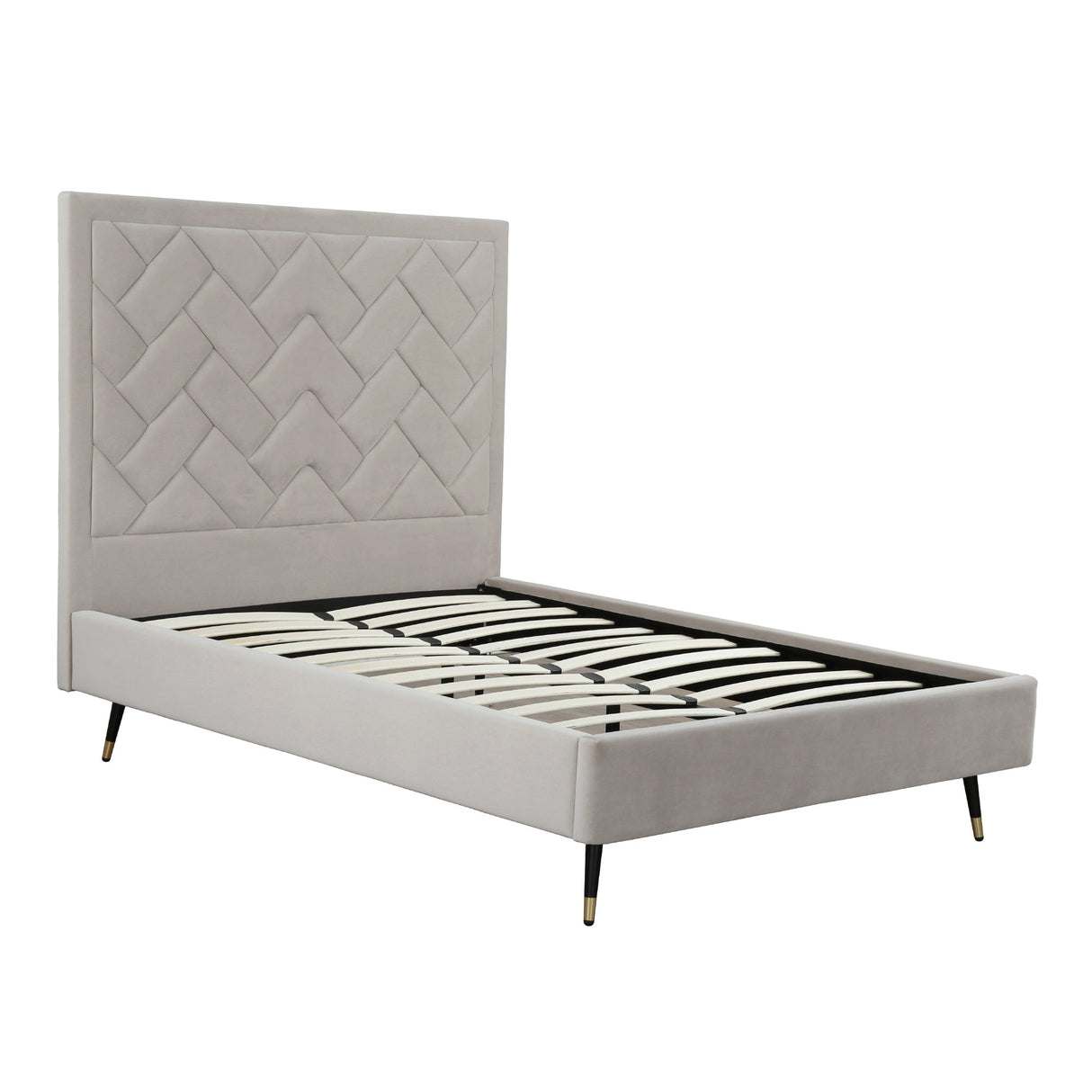 Crosby Full- Size Bed in Greige by Manhattan Comfort at Eve Furniture