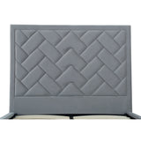 Crosby Full- Size Bed in Grey by Manhattan Comfort at Eve Furniture